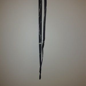 Unisex Black & White Marble Design Lanyard w/ Sunglasses Holder